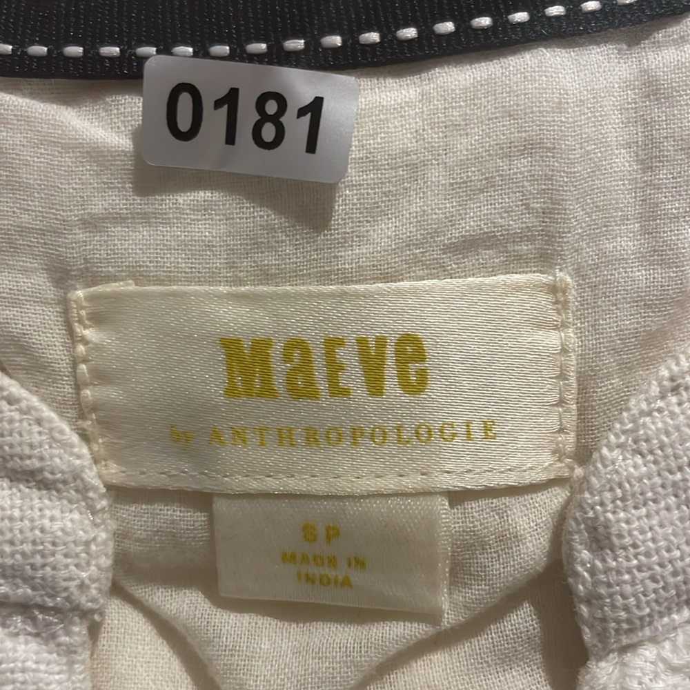 Anthro Maeve Patchwork Boho Blouse Button Swing C… - image 6